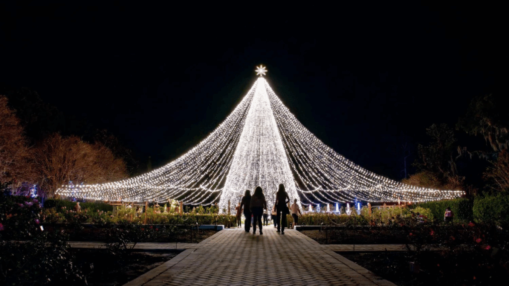 Florida's Best Night Gardens to Visit While They're Lighting Up This Season