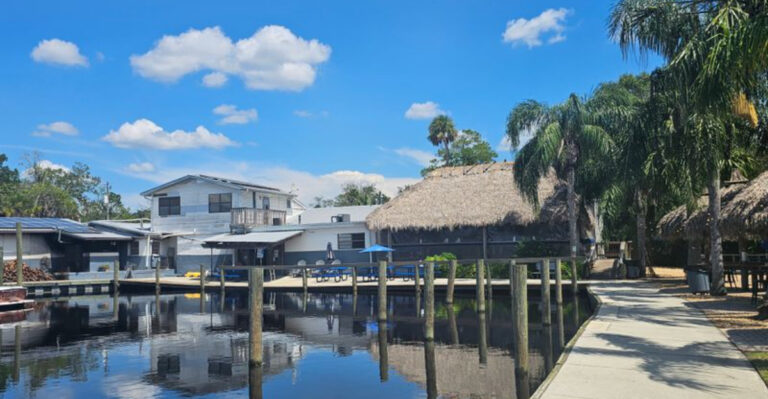 This Florida Town Has a Dockside Bar That Locals Reach by Kayak