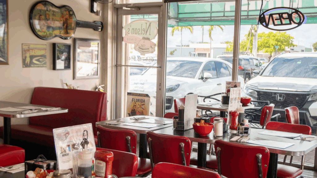 Step Inside a 1950s Elvis-Themed Diner Serving All-Day Breakfast in Pompano Beach