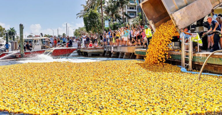 This Delightfully Quirky Florida Event Features Thousands of Rubber Ducks Racing Down the River