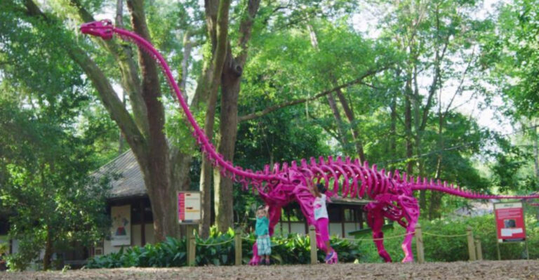 You Can Zipline Over Swamps And See Giant Metal Dinosaurs At This Tallahassee Museum