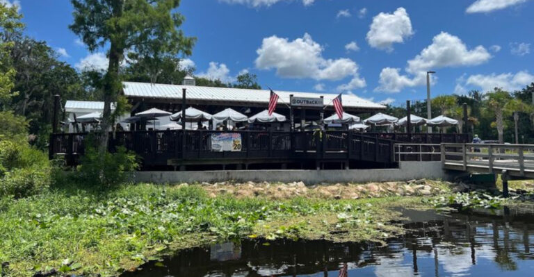 At This Rustic Florida Seafood Shack, Gators Swim Right by Your Table