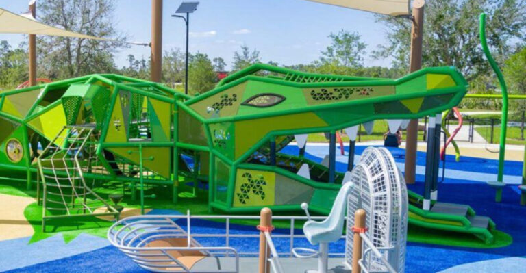 Only In Florida Will You Find A Giant Alligator Kids Can Climb Into