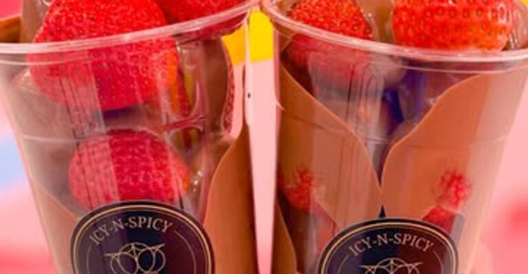 The Biggest Strawberry Tower In South Florida Is Hiding In This Miramar Dessert Spot