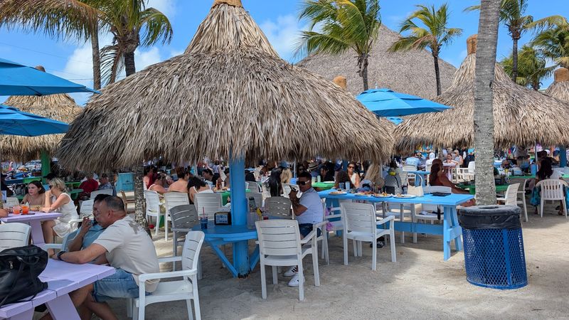 The tiki bar is the star of the show
