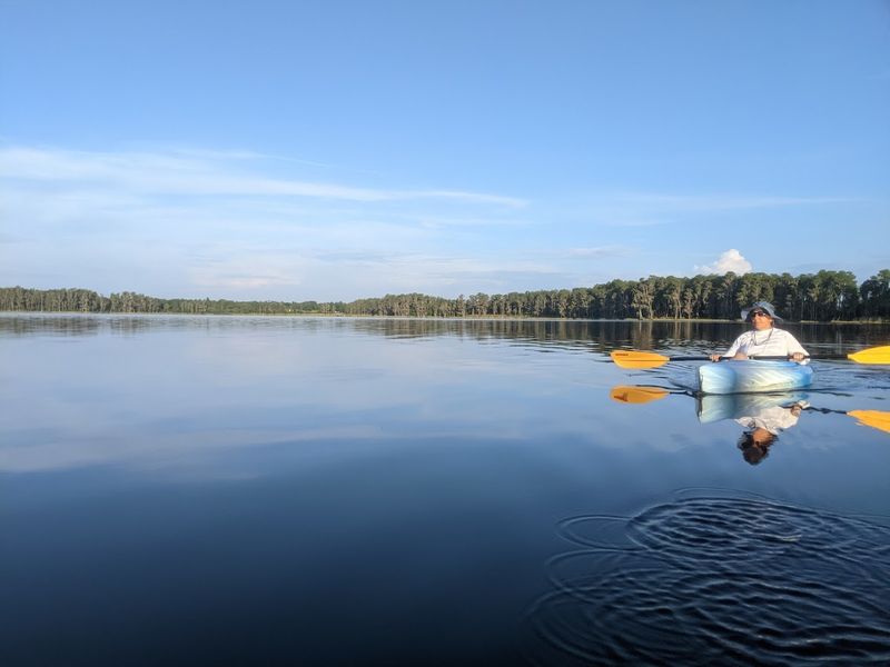 Kayaking Across Calm Waters