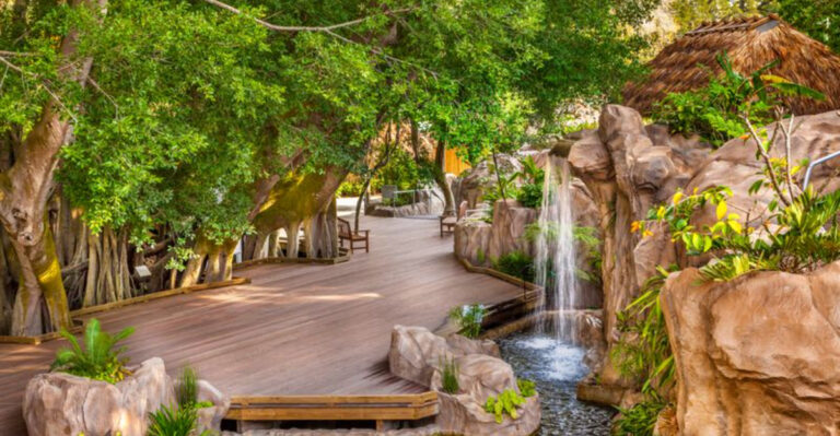 Swinging Bridges, Waterfalls, and Treehouse Trails Await at This Magical Florida Escape