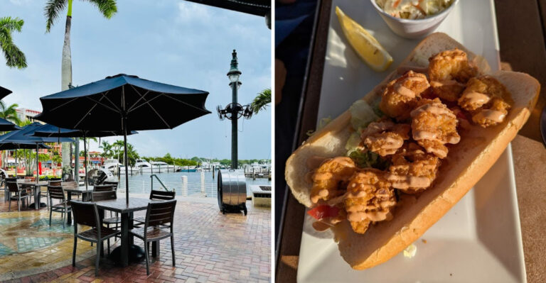 This Florida Waterfront Restaurant Serves Fresh Yellowtail Snapper Beside A Giant Aquarium