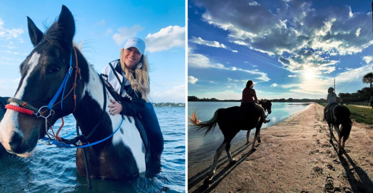 You’ll Never Forget Riding A Horse Through The Surf At This Florida Beach