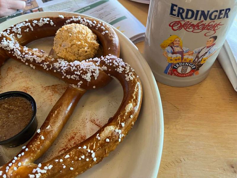 Pretzels and Beer That Set the Scene