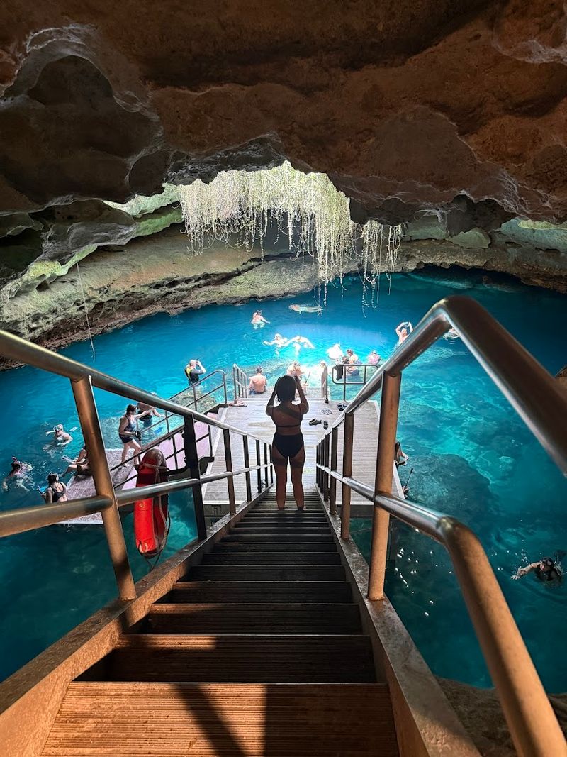 Swimming Inside A Prehistoric Cave