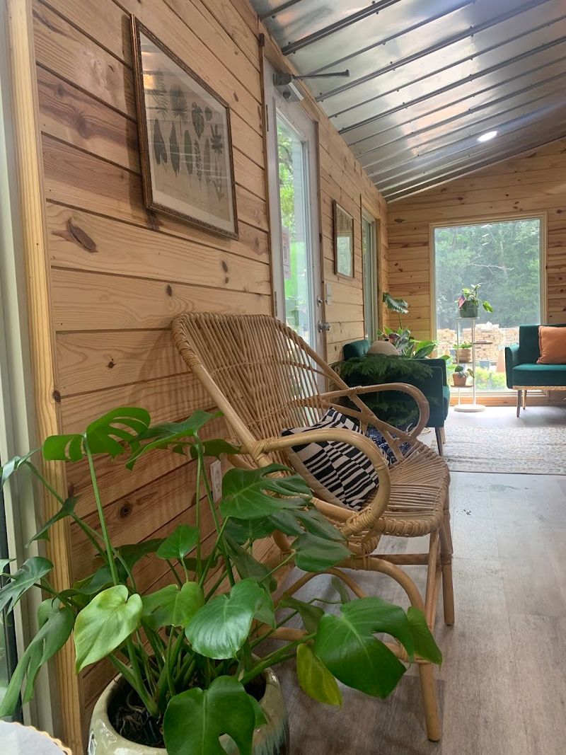 Cozy Seating Areas Both Inside and Outside
