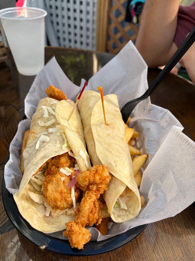 Shrimp Po' Boy on a Perfectly Grilled Roll