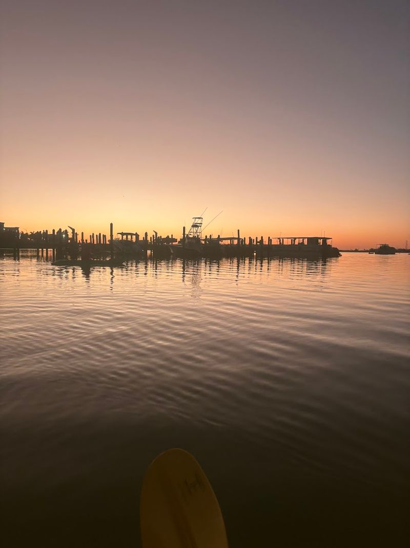 Sunset Views From The Dock Before Launch