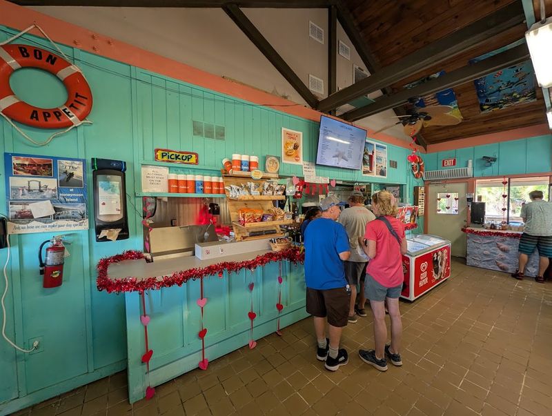 Beach Café and Island Amenities