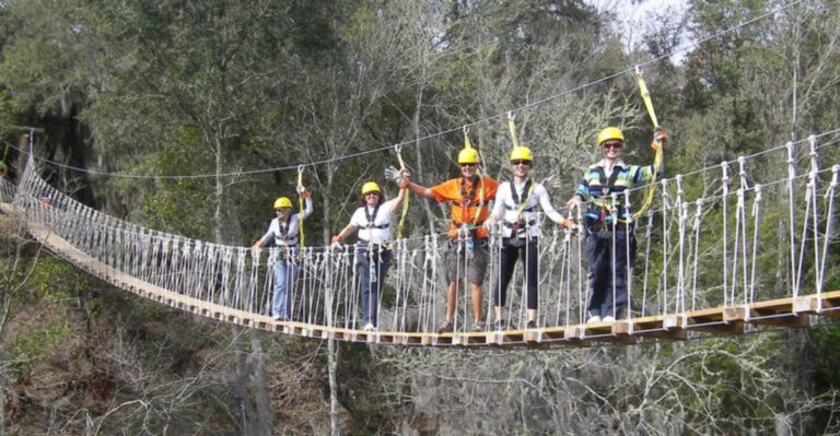 This Florida Adventure Park Has the Longest Rope Bridge in the State
