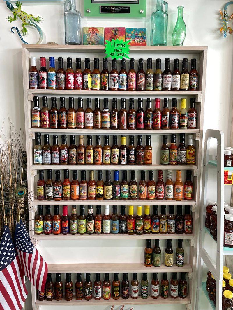 The Massive Hot Sauce Wall Selection