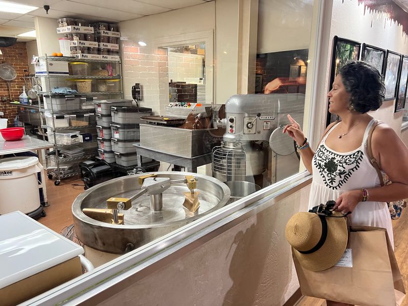 Watch Chocolate Being Made Through Factory Windows