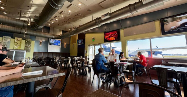This Florida Airport Cafe Serves Classic Breakfast With a Front-Row View of the Runway