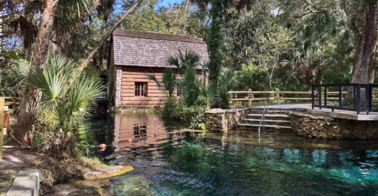 This Gorgeous Florida Spring Flows Right By A Millhouse Built In The 1930s