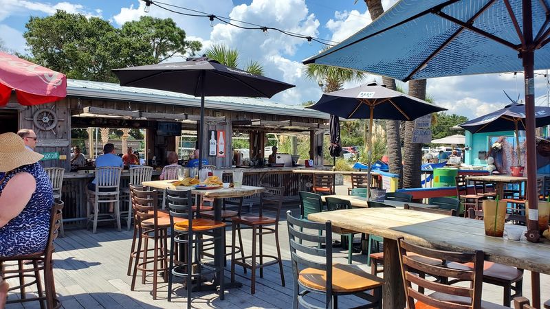Waterfront Patio Seating Made for You and Your Pup