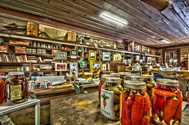 Vintage Merchandise Frozen in Time