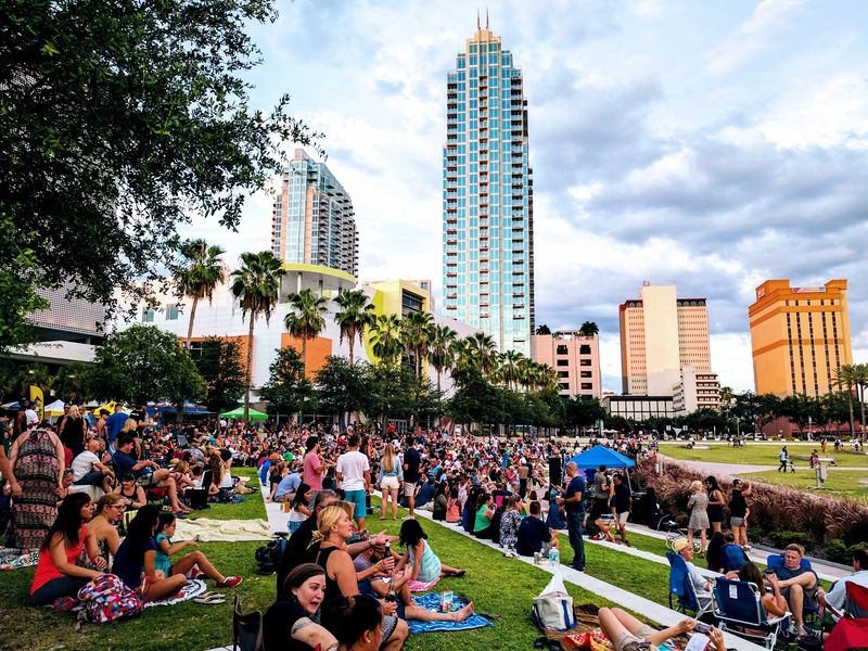 Traditional German Music Fills the Riverside