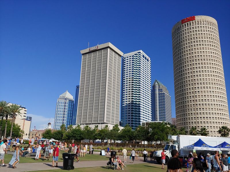 Authentic Bavarian Food Vendors Line the Riverwalk