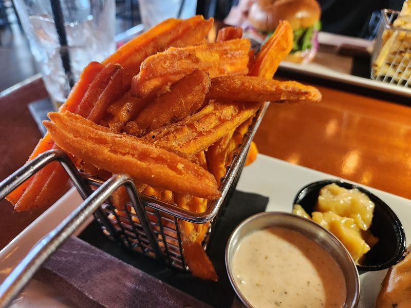 Sweet Potato Fries with Bourbon Butter