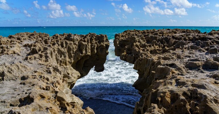 Ocean Water Erupts Up to 50 Feet at This Incredible Florida Beach