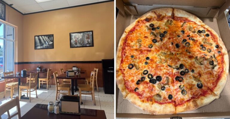 Former New Yorkers Are Serving Real New York-Style Slices At This Florida Strip-Mall Pizzeria
