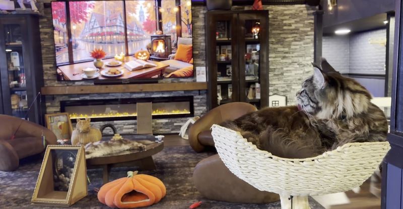 The Relaxed Setting Makes It Easy to Spend Time With the Cats