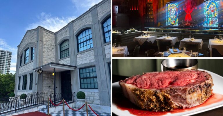 This Florida Steakhouse Serves a 24-Ounce Prime Rib That Barely Fits the Plate